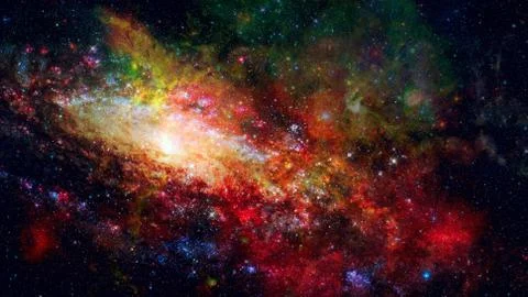Landscape of star clusters in space. Elements of this image furnished by NASA Stock Photos