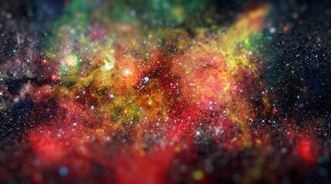 Landscape of star clusters in space. Elements of this image furnished by N... 스톡 사진