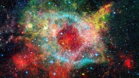 Landscape of star clusters in space. Elements of this image furnished by N... Stock Photos