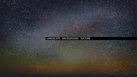 Landscape starry night vector illustration. Northern Lights. Stock Illustration