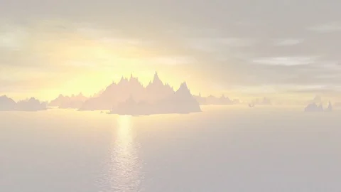 Landscape of stranger planet. Drawing Video stock 81668285