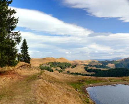 Landscape in suhard mountains Stock Photos