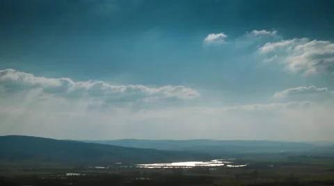 Landscape in sunlight in Germany Video stock 61912870