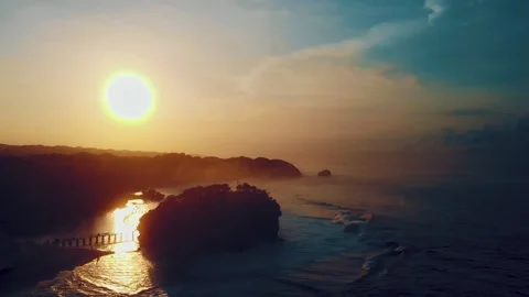 Landscape sunrise sea view Stock Footage 201172000