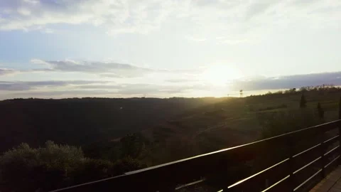 Landscape at sunset Stock Footage 233532457