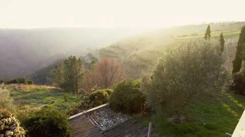 Landscape at sunset Stock Footage 233532506