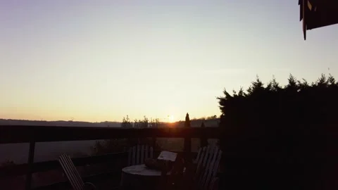 Landscape at sunset Stock Footage 233532527