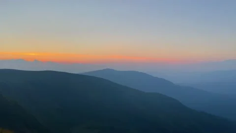 Landscape sunset in the mountains Stock Footage 205658411