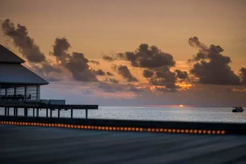 Landscape at sunset Foto stock