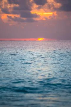 Landscape at sunset Stock Photos