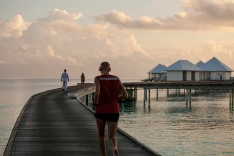 Landscape at sunset Foto stock