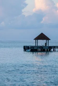 Landscape at sunset Stock Photos