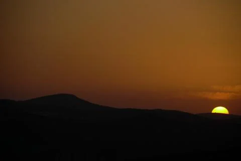 LANDSCAPE AT SUNSET Stock Photos