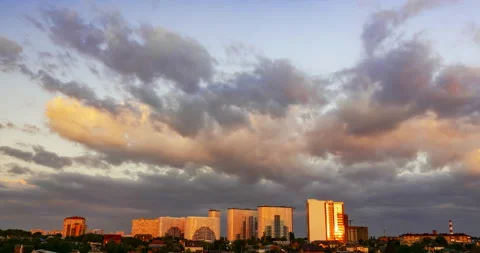 Landscape sunset to twillight Stock Footage 198548218