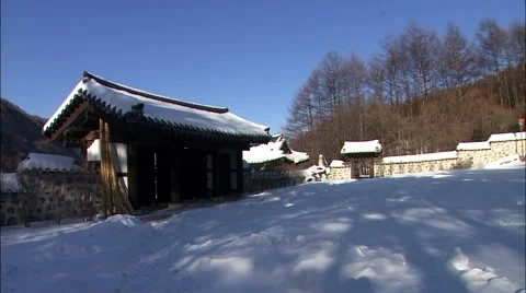 Landscape of Taebaek-si, Gangwon-do, Korea Stock Footage 64997420