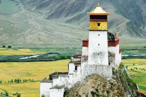 Landscape in tibet Stock Photos