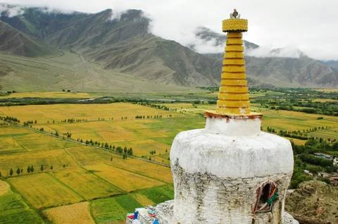 Landscape in tibet Stock Photos