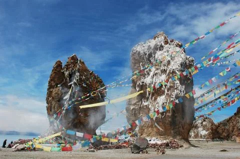 Landscape in tibet Stock-Fotos