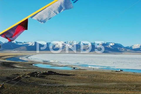 Landscape in tibet Stock Photos