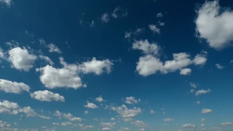 Landscape timelapse summer clouds. Stocking background texture Stock Footage 126339315