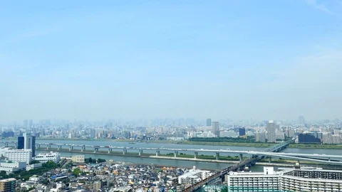 Landscape of Tokyo city Stock Footage 81260298