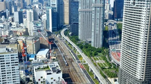 Landscape of Tokyo city Stock-Footage 81275862