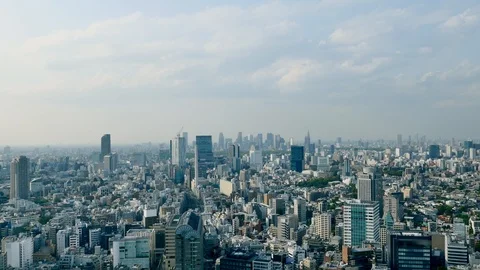 Landscape of Tokyo city Vídeos de archivo 89790986