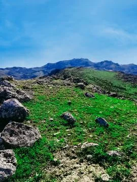 Landscape at the top of Mt Stock Photos