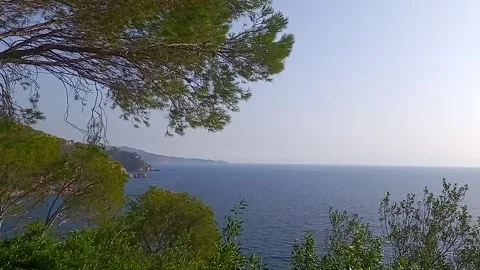 Landscape from Tossa de Mar Stock Footage 255451956