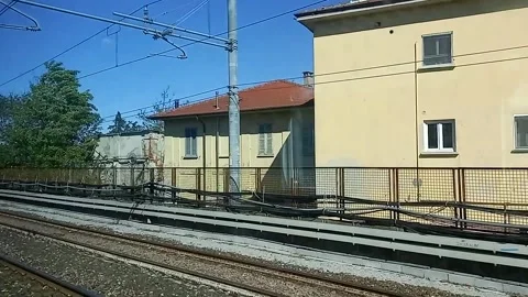 Landscape from the train Video stock 272774572