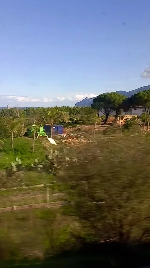 Landscape from the train Stock Footage 297950170