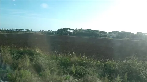 Landscape from the train window Stock Footage 117903340