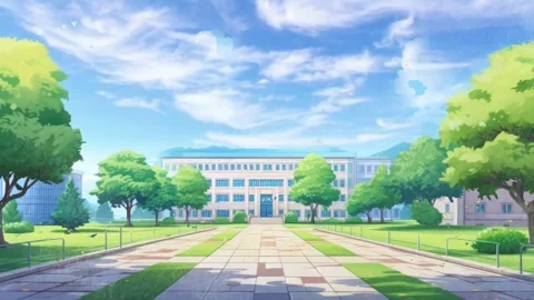 Landscape with trees and clouds in spring season Stock Footage 249622490