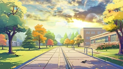 Landscape with trees and clouds in spring season Stock Footage 249622609