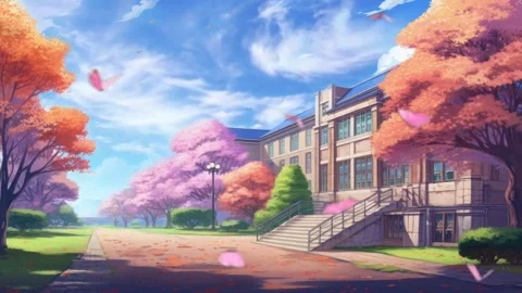 Landscape with trees and clouds in spring season Stock Footage 249622812