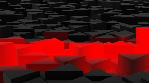 Landscape of Trihedral Pillars Dark with Red Cleft 02-1 Vidéo 126578350