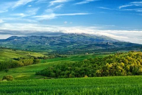 Landscape in Tuscany Stock-Fotos