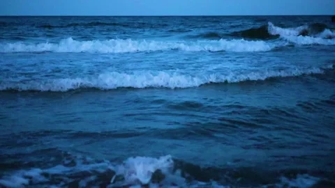 Landscape of the twilight sea Stock Footage 317459336
