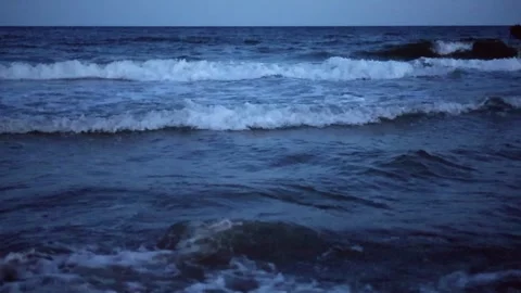 Landscape of the twilight sea Stock-Footage 317501406