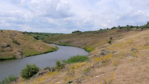 Landscape of The Ukrainian Steppes Stock Footage 126927507