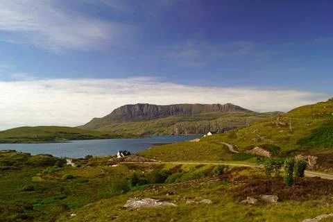 Landscape at Ullapool in Scotland Stock Photos