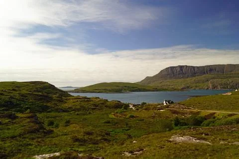 Landscape at Ullapool in Scotland Stock Photos