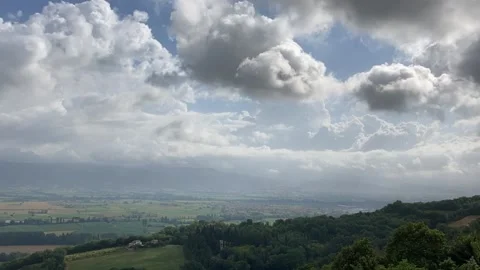 Landscape on the umbrian hills Stock Footage 139212788