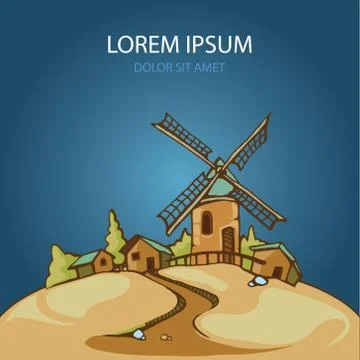 Landscape urban set Stock Illustration