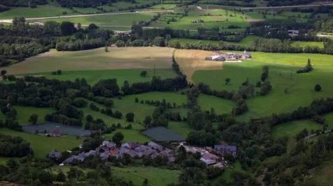 Landscape of valley with slow movement of sun and shadows.06 Stock Footage 56320862