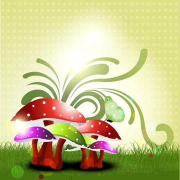 Landscape vector Illustrazione stock