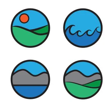 Landscape vector illustration Stock Illustration