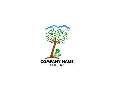 Landscape vector logo design template Stock Illustration