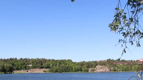 Landscape video at a lake. Stock Footage 245089816