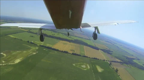 Landscape View from an Aircraft Stock Footage 52501171